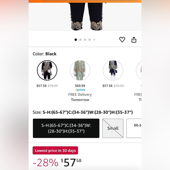 18th centry costume/cosplay - Picture 5 of 8